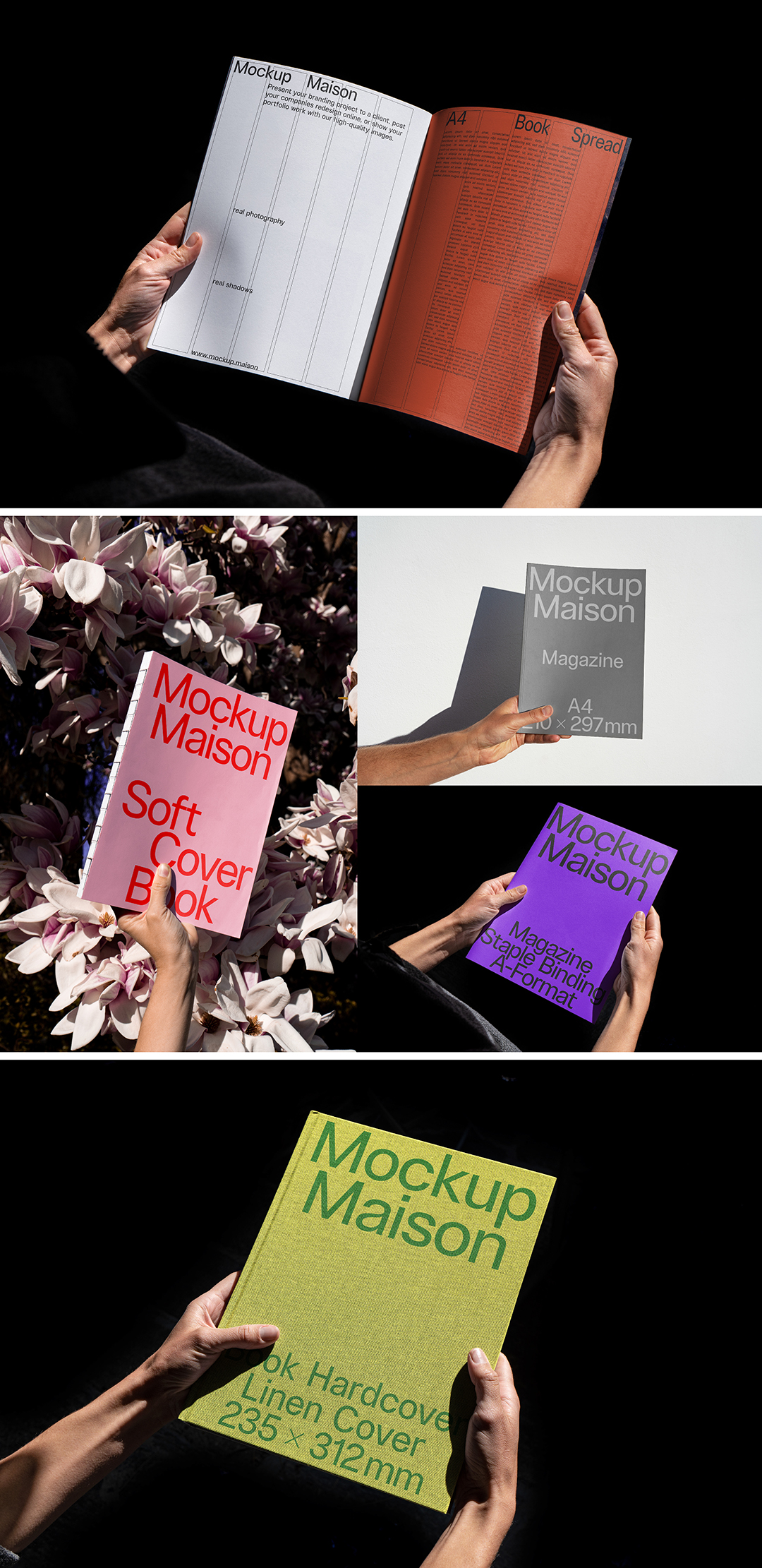 手持光影画册PS样机