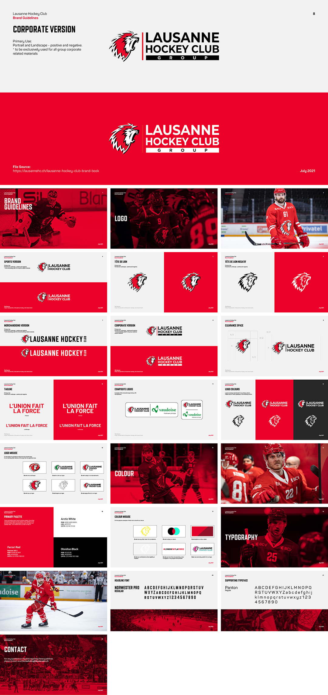 瑞士Lausanne Hockey Club洛桑职业冰球队logo规范