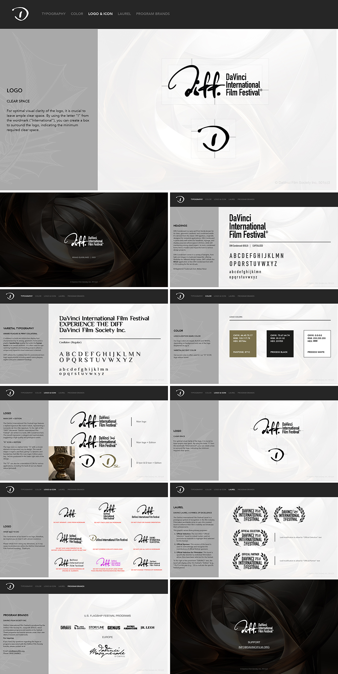 美国DaVinci International Film Festival国际电影节logo规范