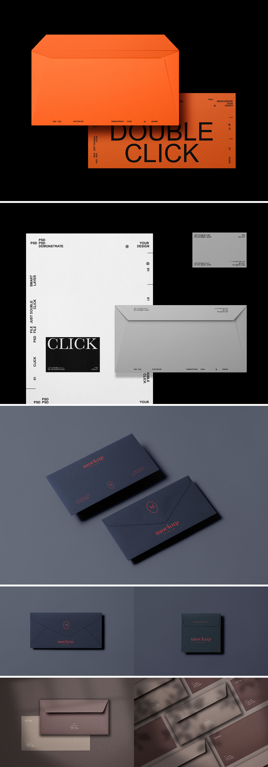 信纸信封封套VI应用PS样机