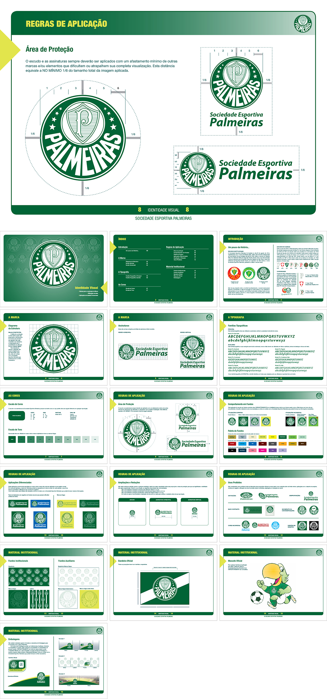 巴西Sociedade Esportiva Palmeiras足球俱乐部logo规范