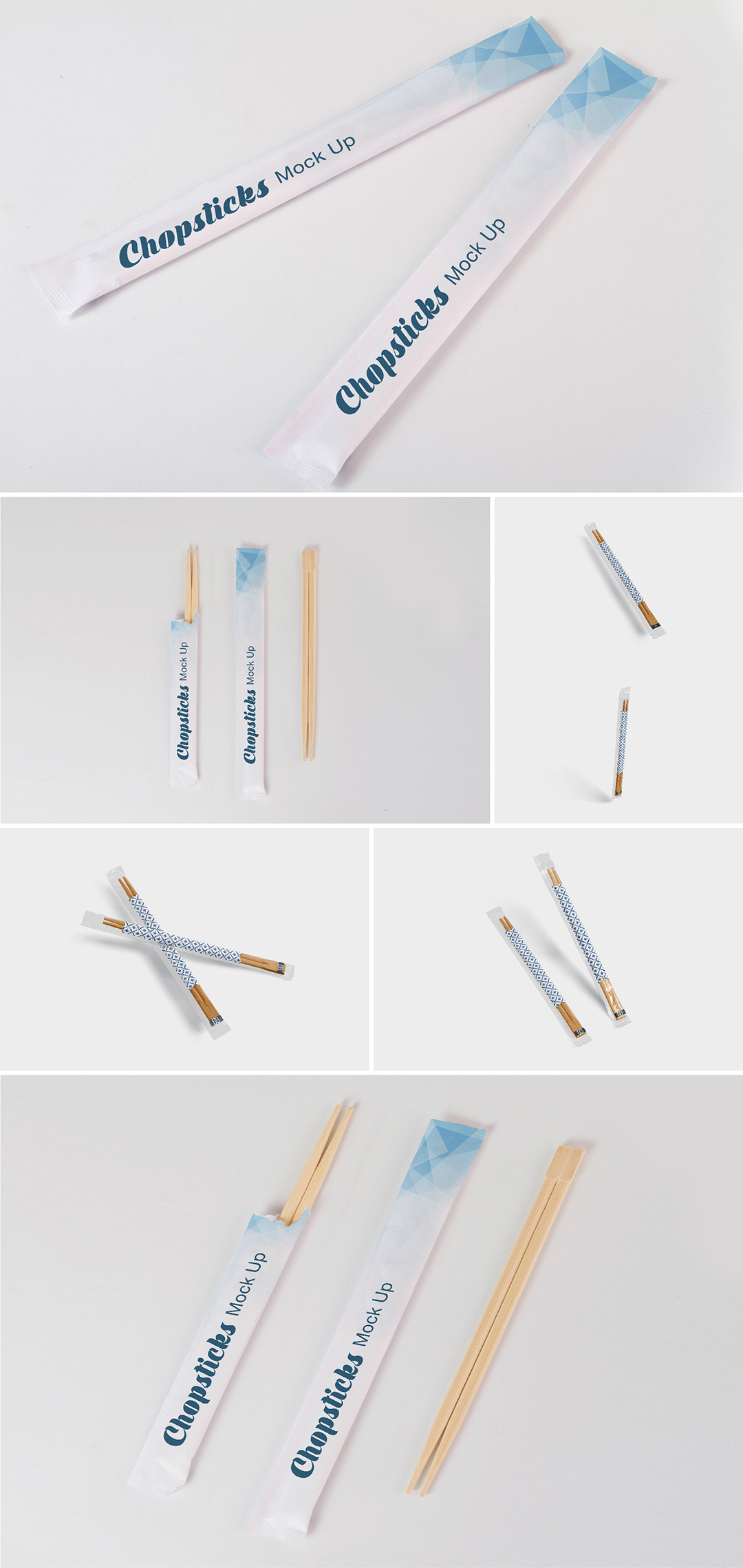 一次性餐具筷子包装PS样机