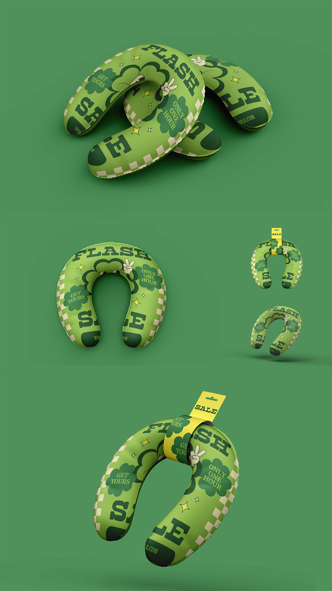 文创周边U型枕PS样机