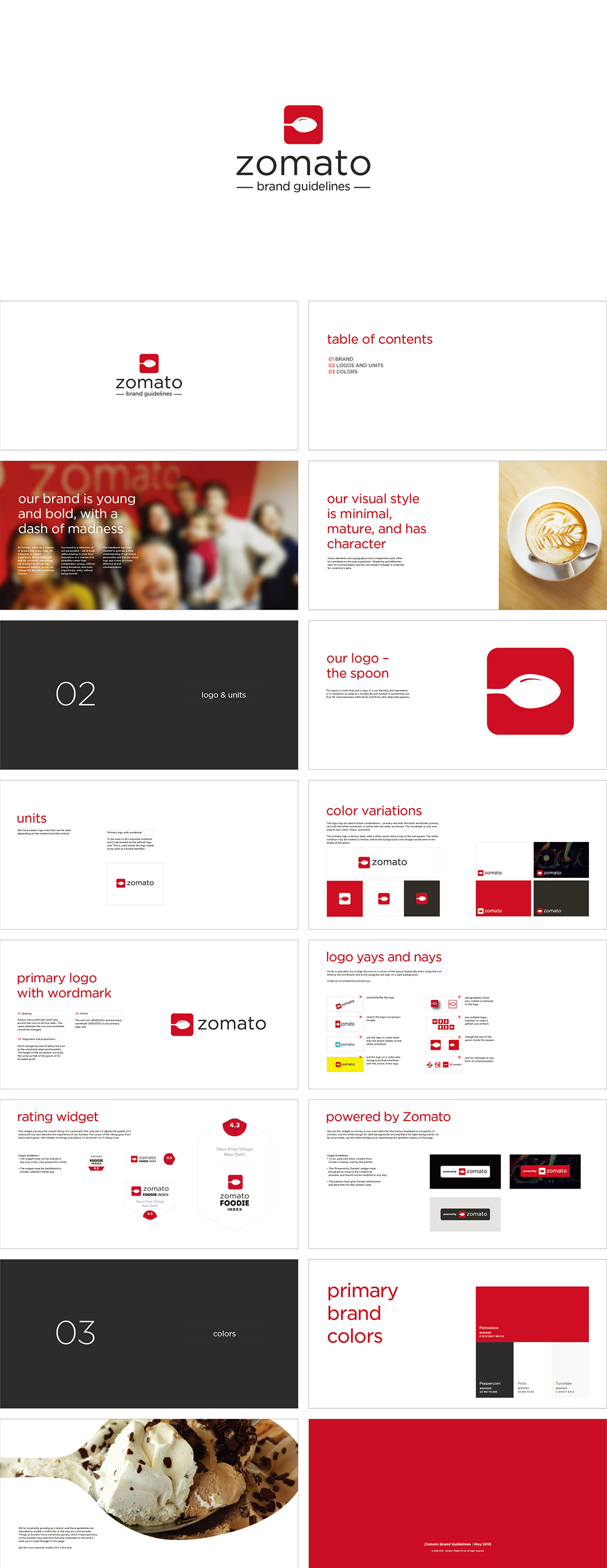 印度Zomato在线外卖订餐平台logo规范