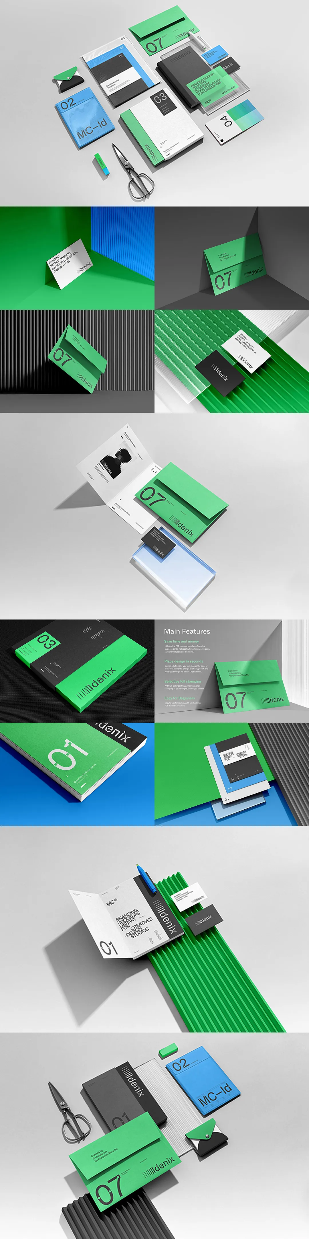 质感品牌设计办公VI应用PS样机