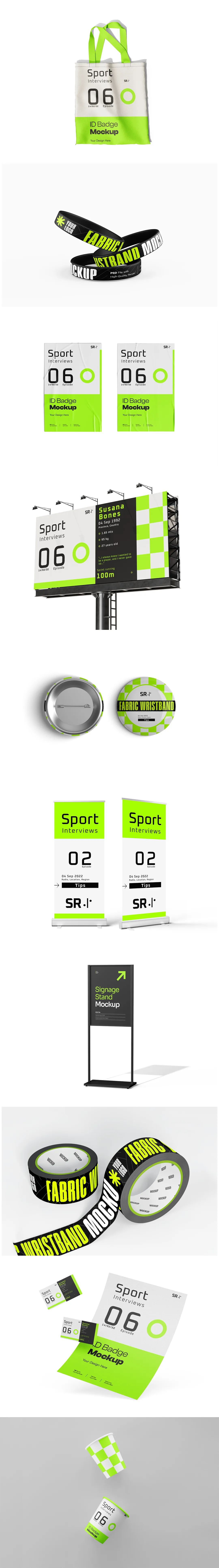 体育运动赛事品牌VI应用PS样机