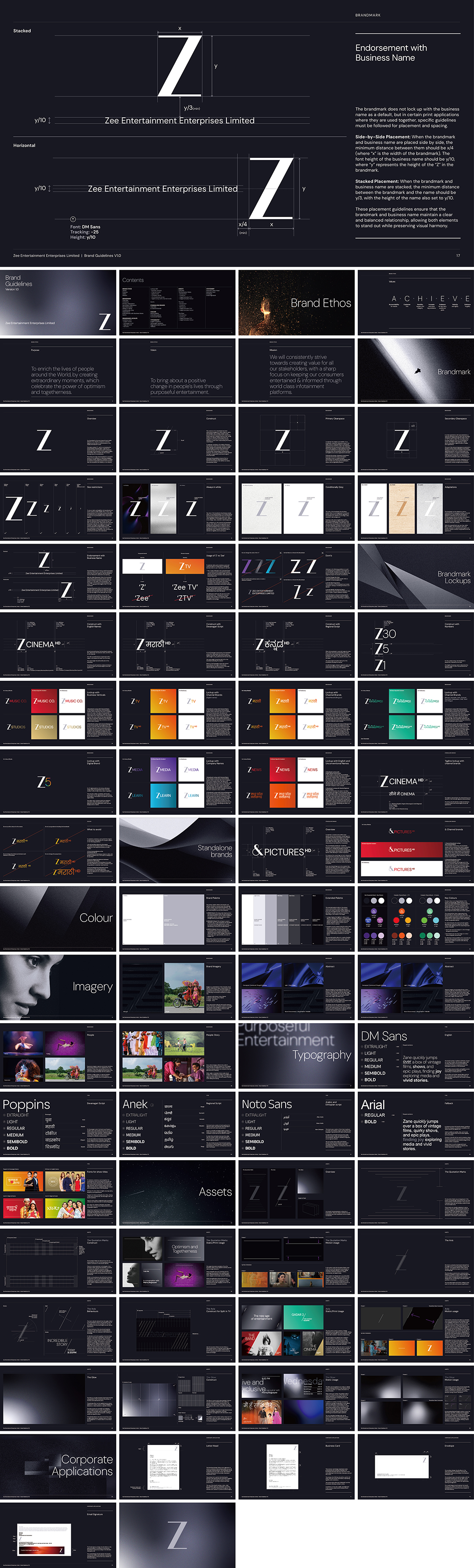 印度ZEE（Zee Entertainment Enterprises）媒体娱乐品牌VI手册