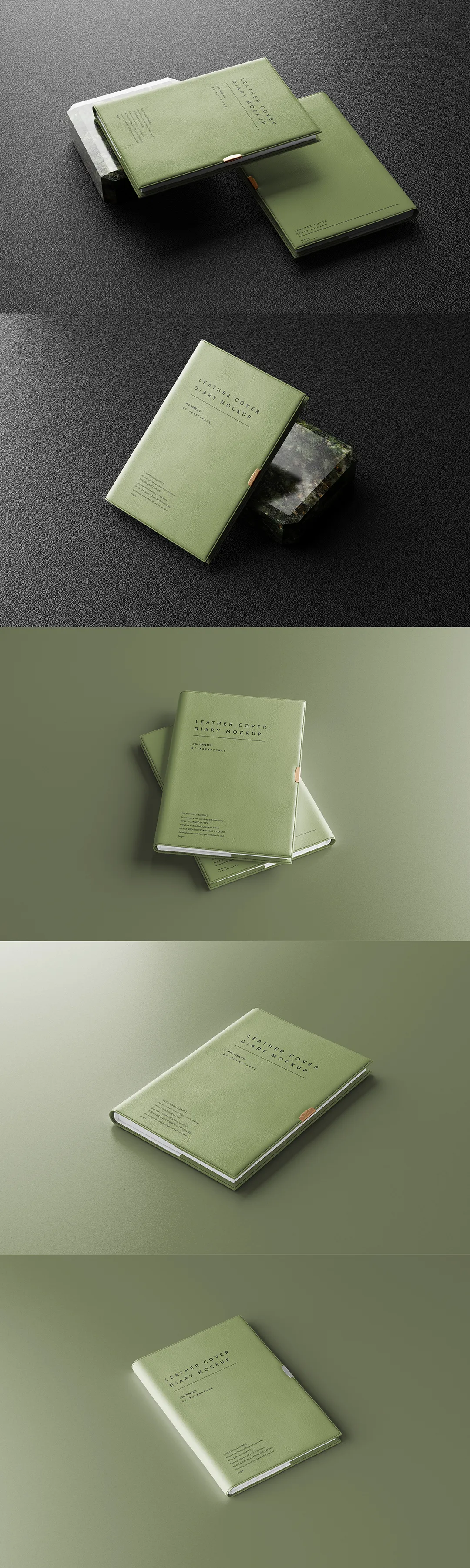 皮革笔记本封面PS样机