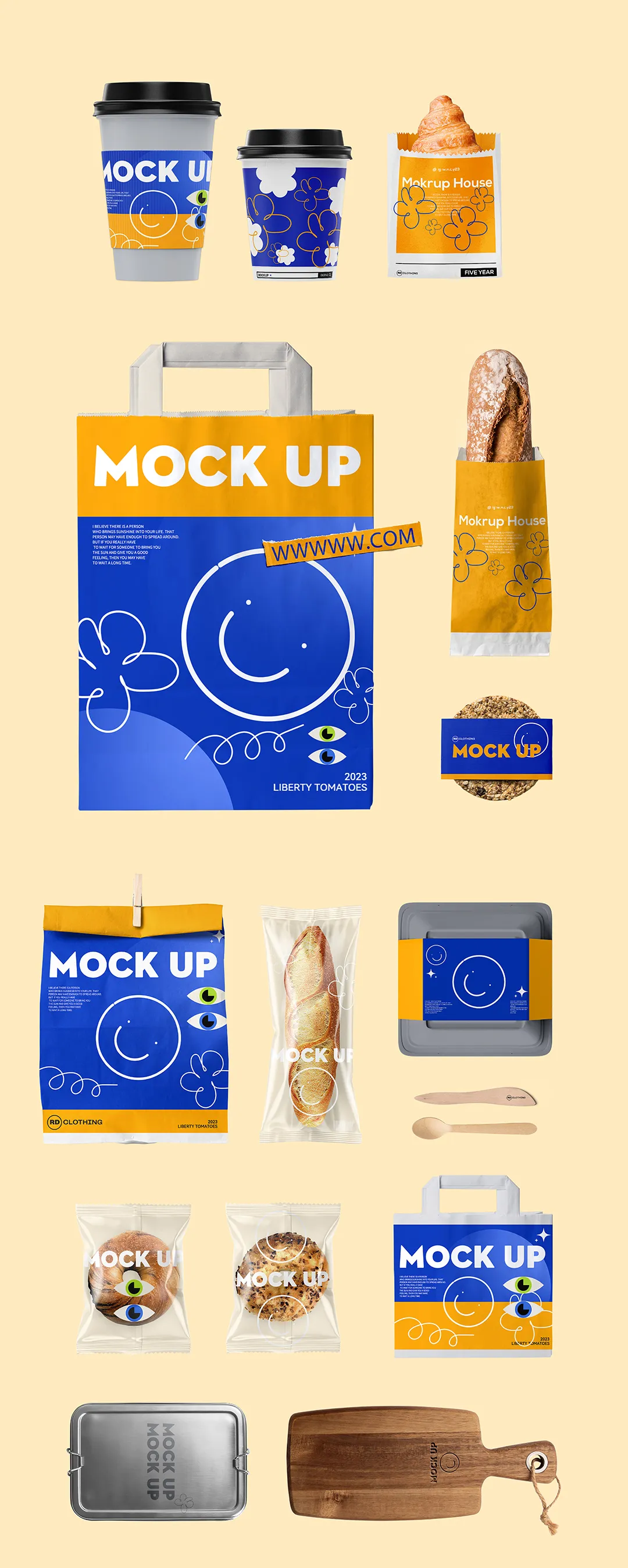 烘培品牌VI应用PS样机