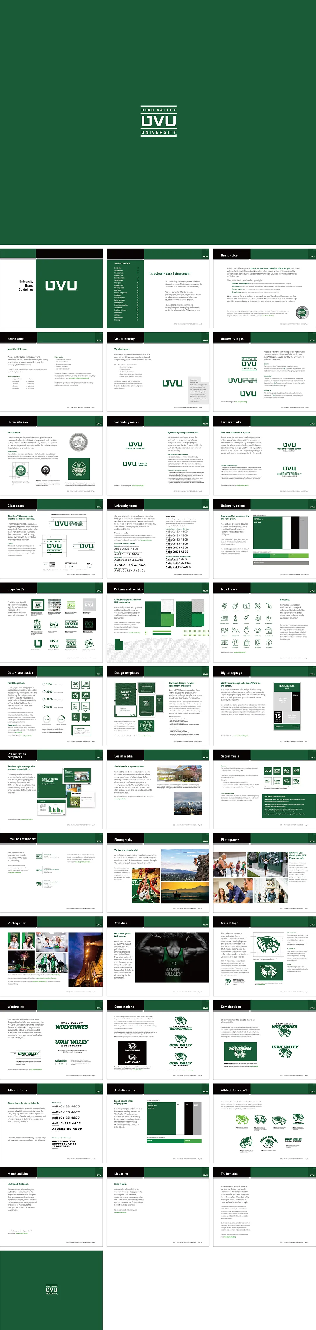 美国Utah Valley University犹他谷大学VI手册