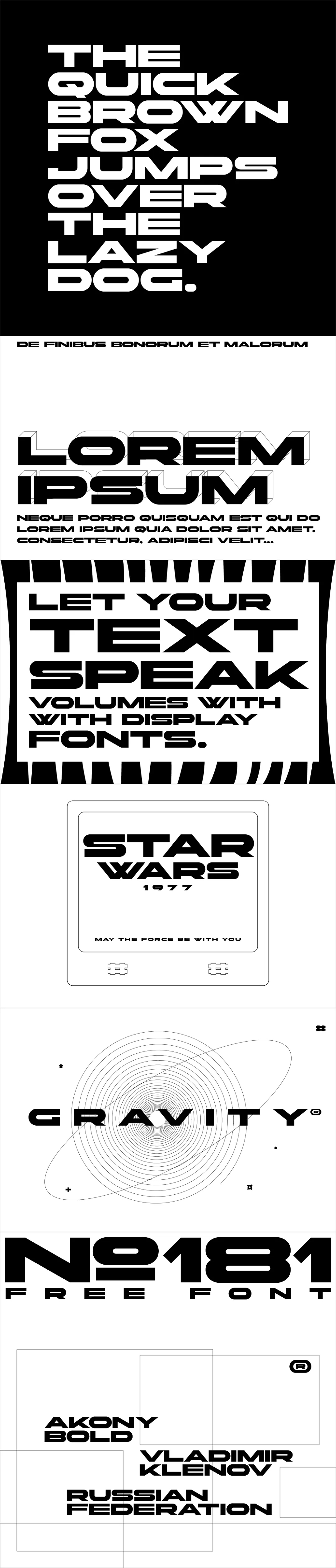 俄罗斯AKONY英文字体