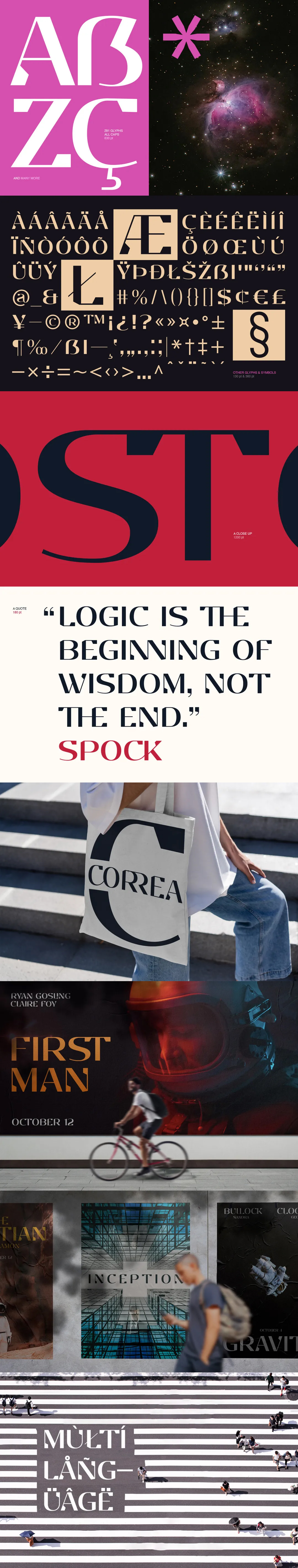 印度尼西亚EP Stellari Display未来科幻风格衬线展示类字体