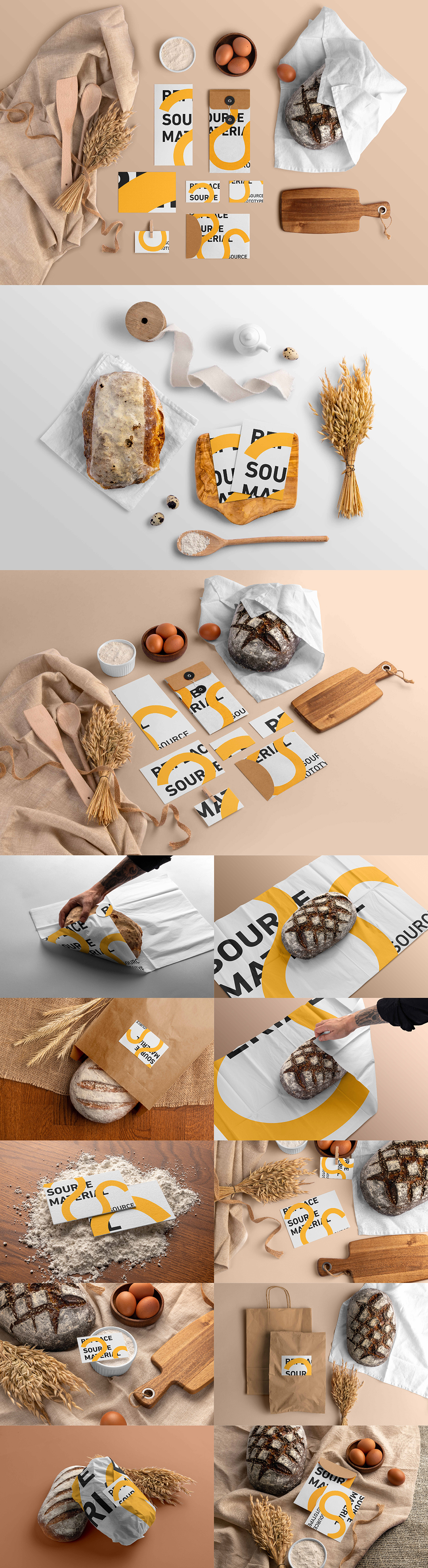 烘培面包品牌VI应用PS样机