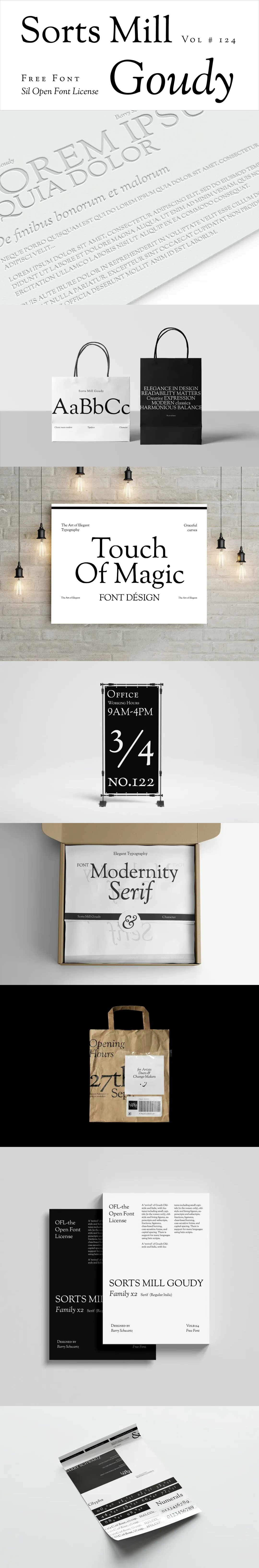 Sorts Mill Goudy经典人文主义衬线字体