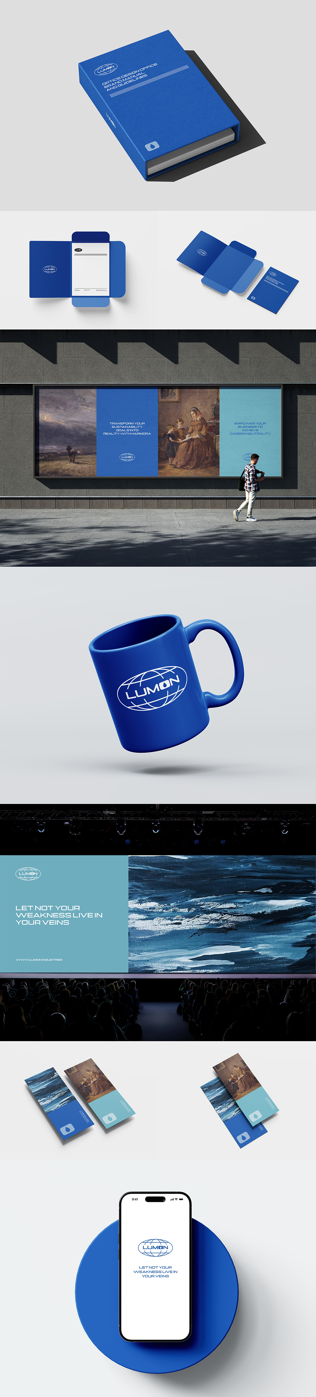 文件夹画册活页名片信封信纸PS样机