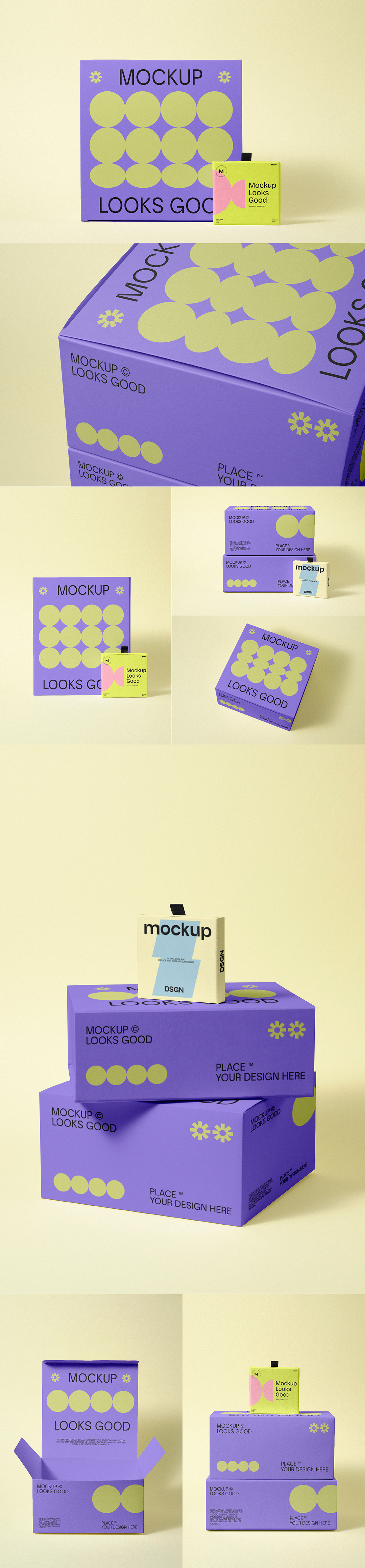 纸质包装盒设计PS样机