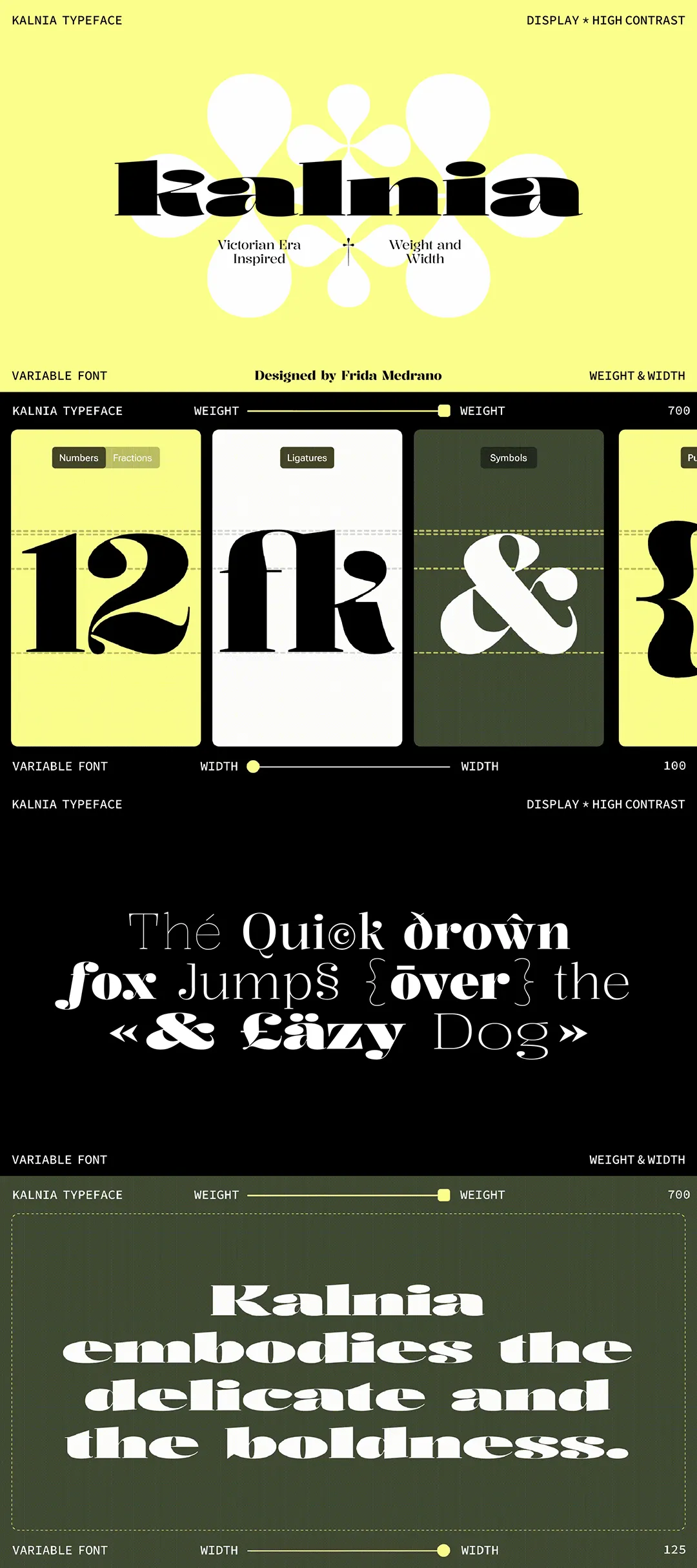 Kalnia胖脸强视觉冲击力可变字体