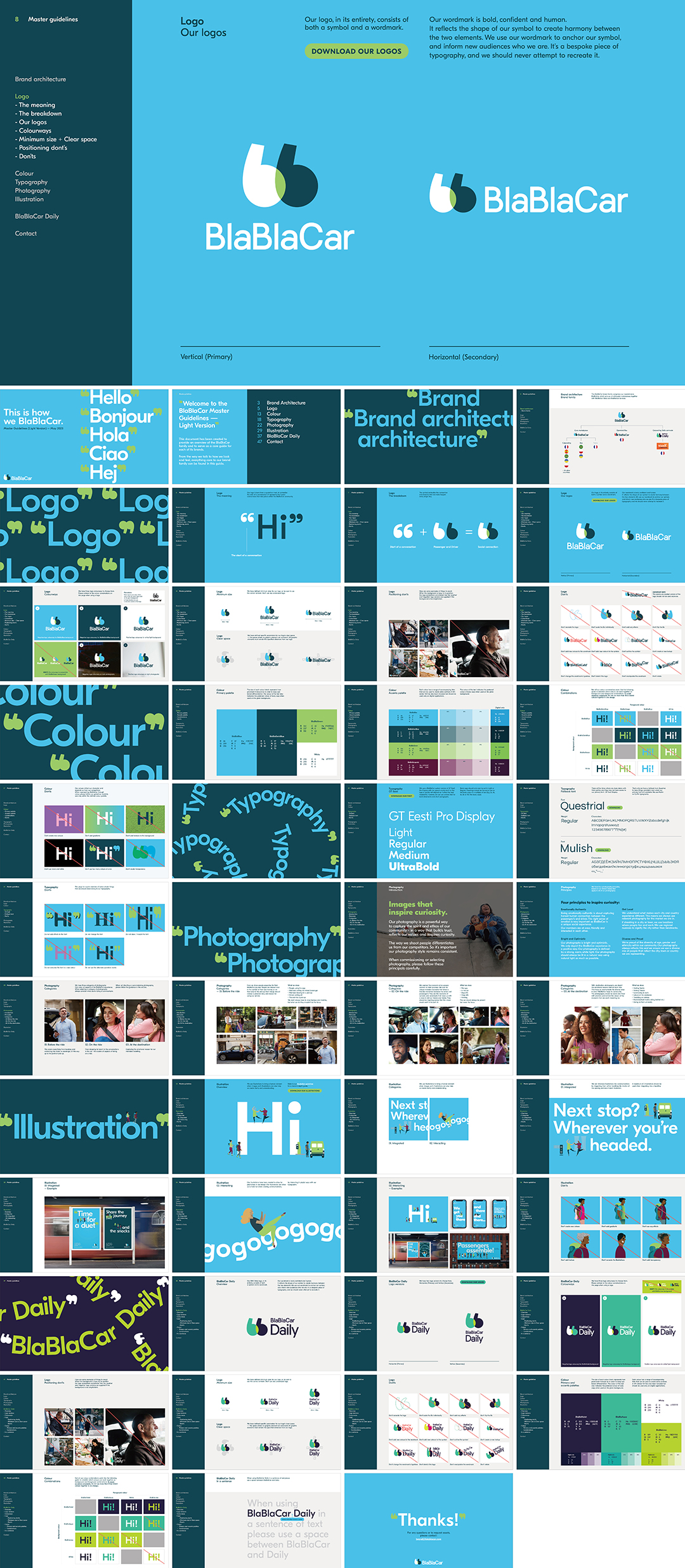 法国BlaBlaCar共享出行平台VI手册