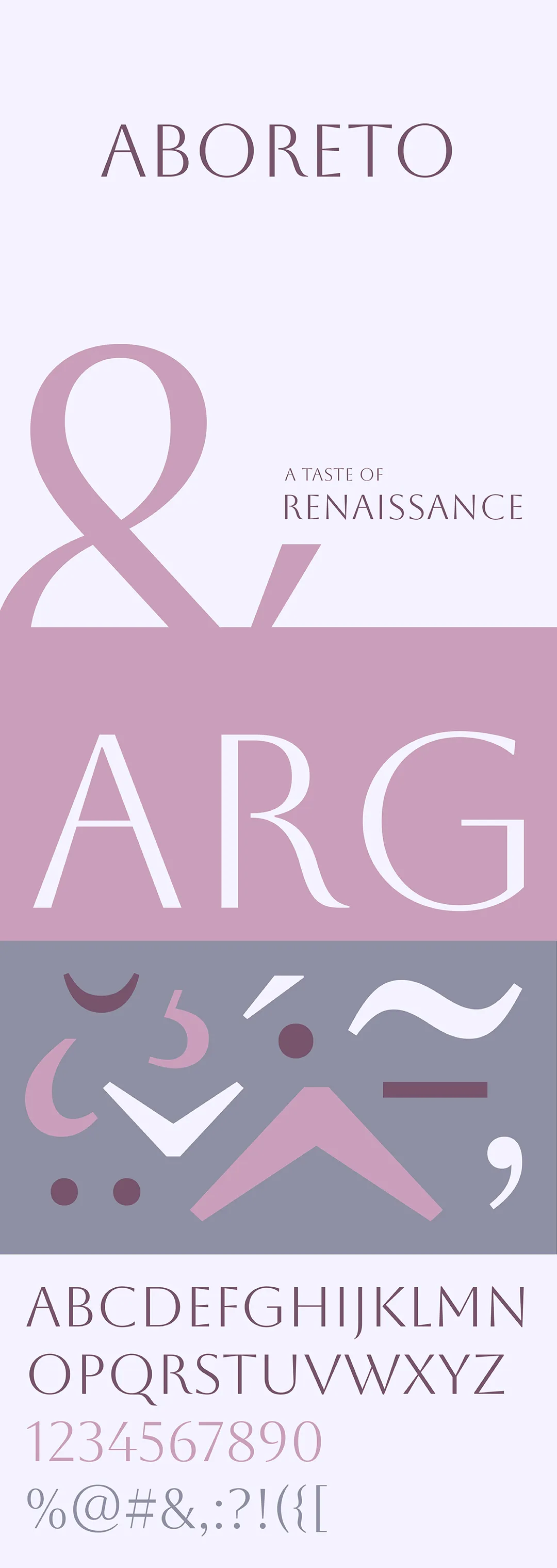 Aboreto现代简约英文字体