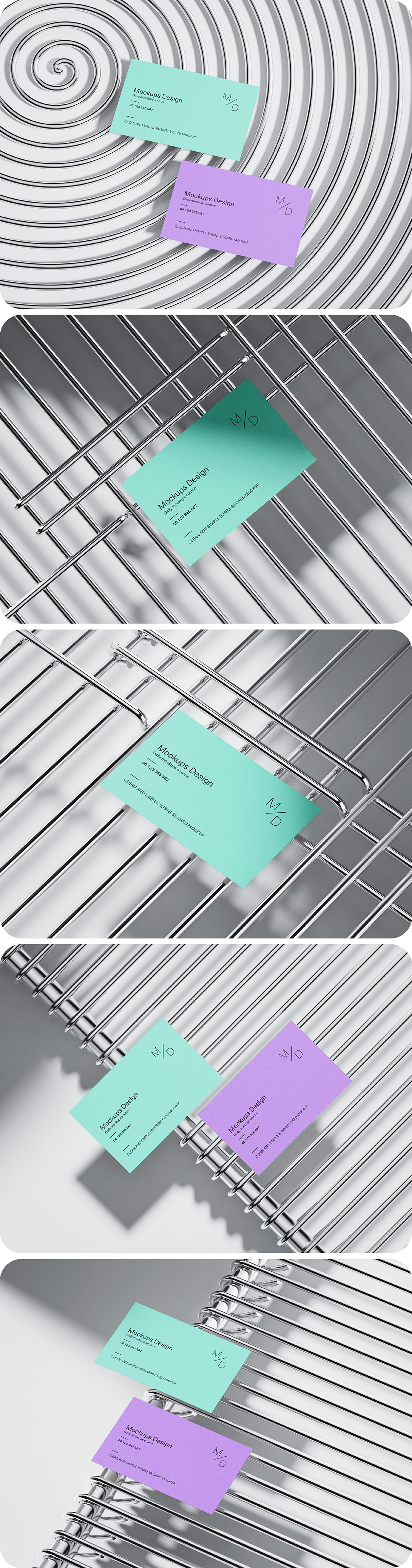 金属网格名片PS样机