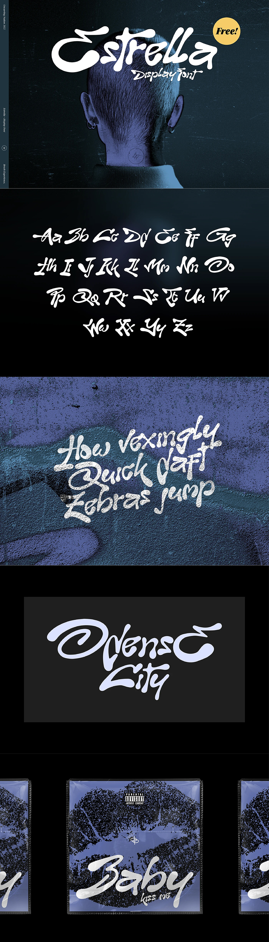 Estrella Early涂鸦手写风格字体