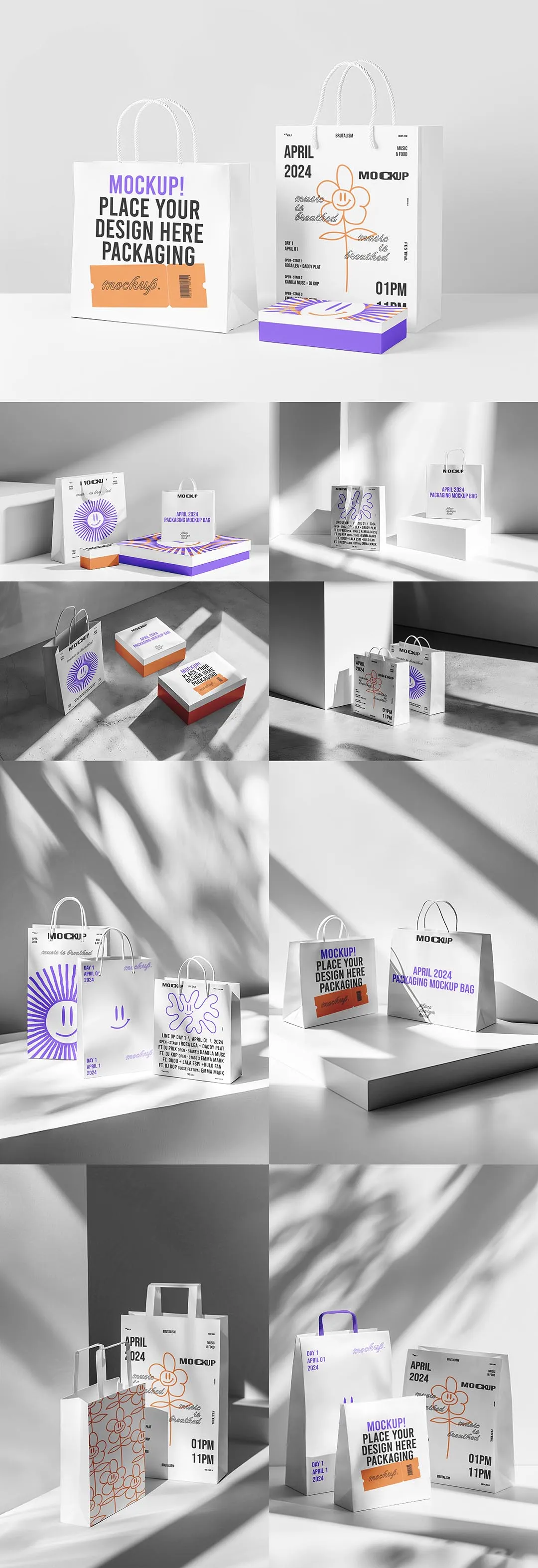 纸袋手提袋PS样机