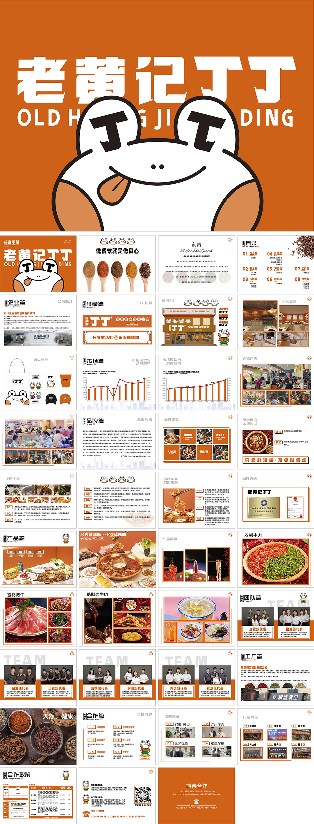 老黄记丁丁美蛙鱼头自助火锅品牌手册