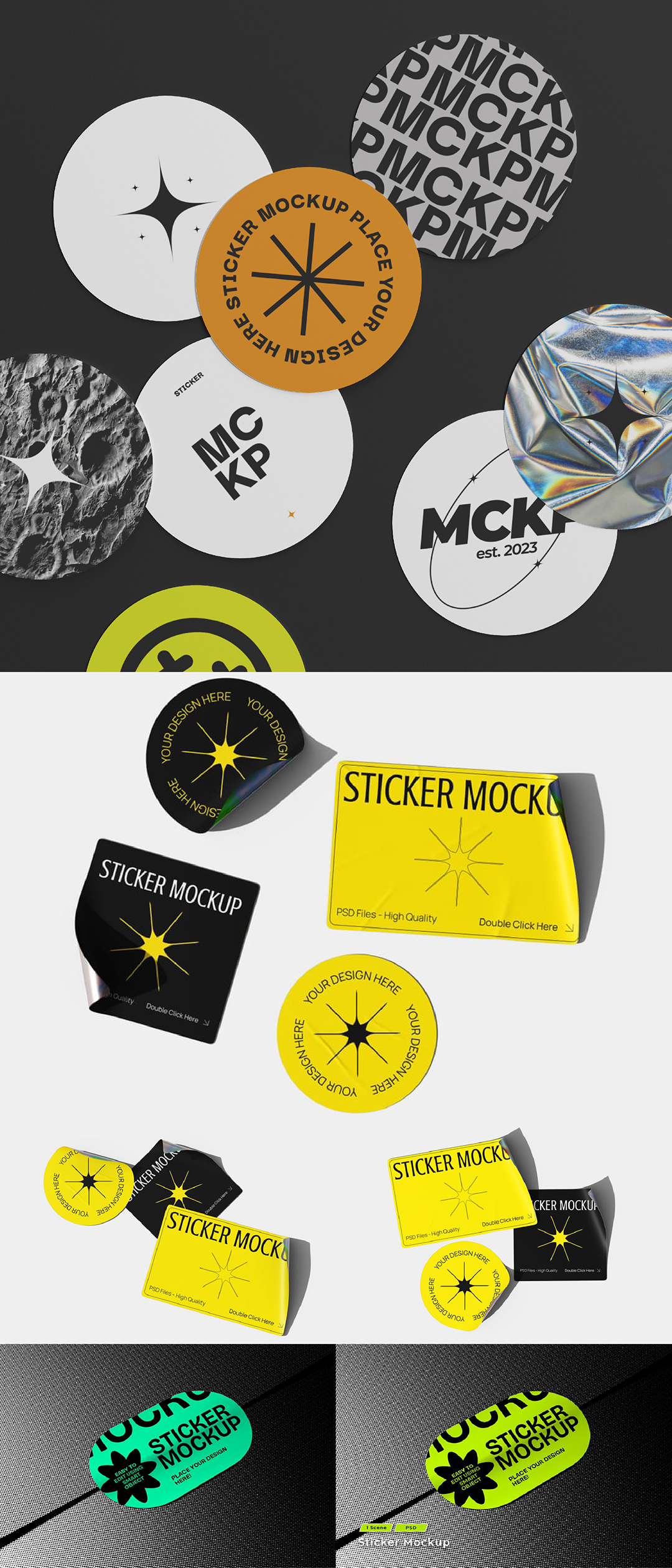 贴纸标签PS样机