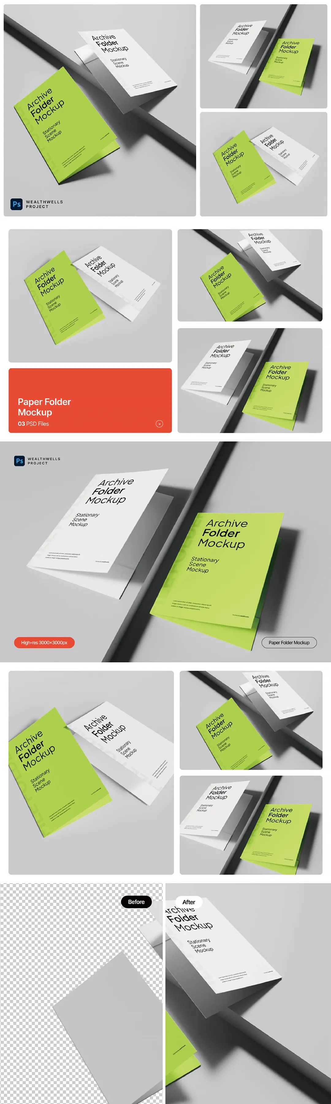 折页折卡PS样机