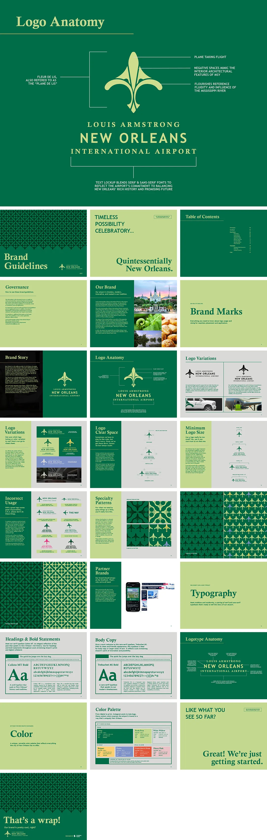 美国Louis Armstrong New Orleans International Airpor路易斯·阿姆斯特朗新奥尔良国际机场logo规范