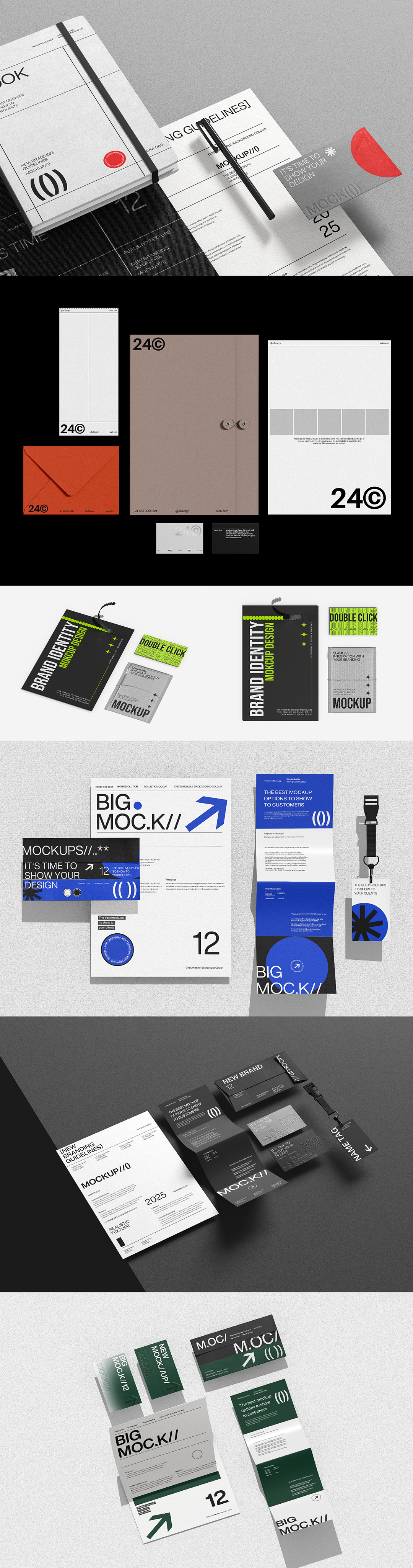 信纸信封名片笔记本样机