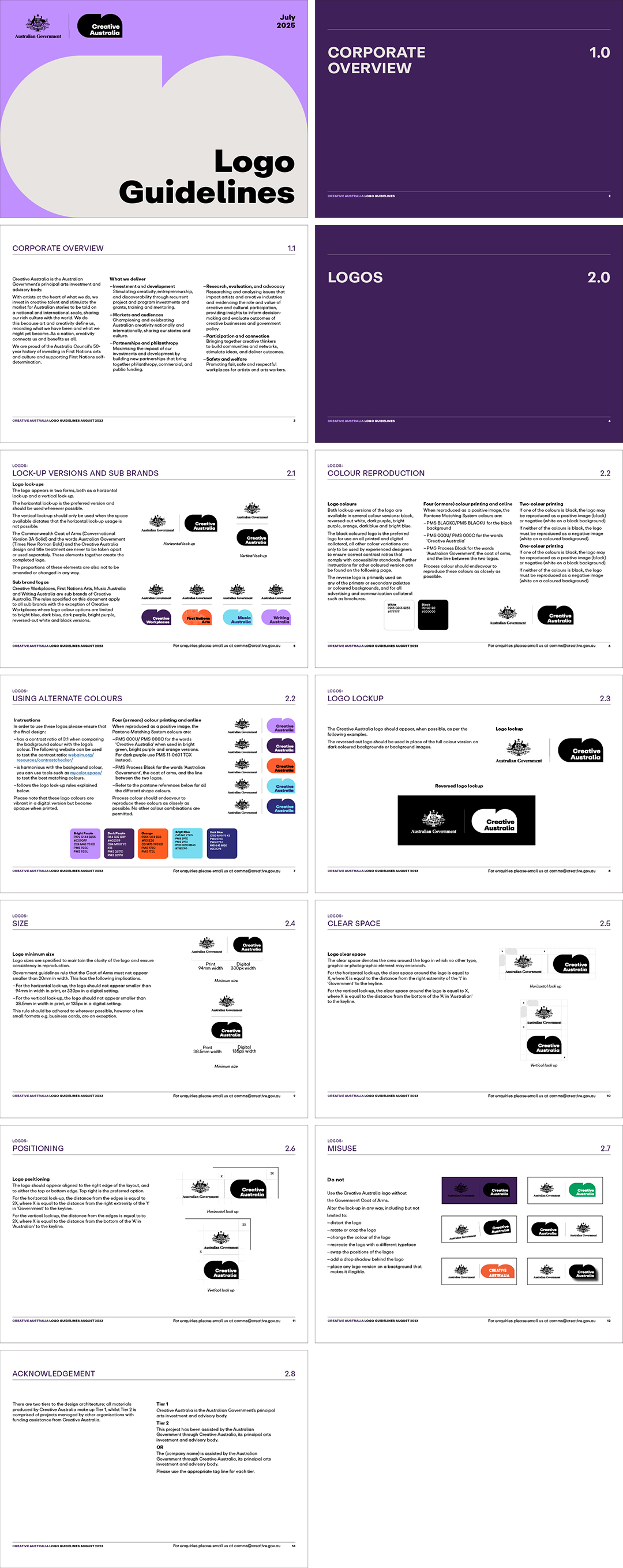 澳大利亚Creative Australia艺术投资与政策机构logo规范