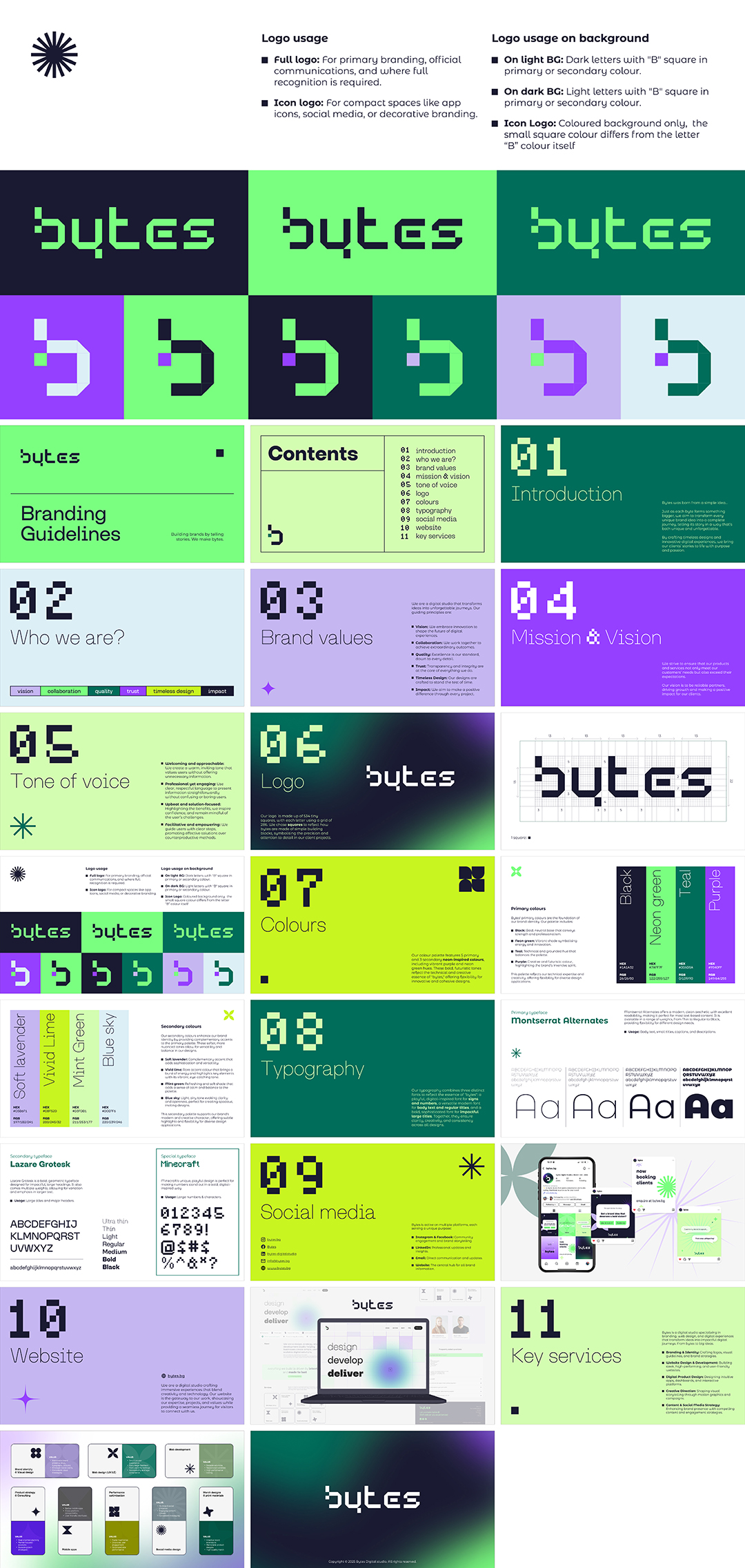保加利亚Bytes数字创意工作室视觉规范