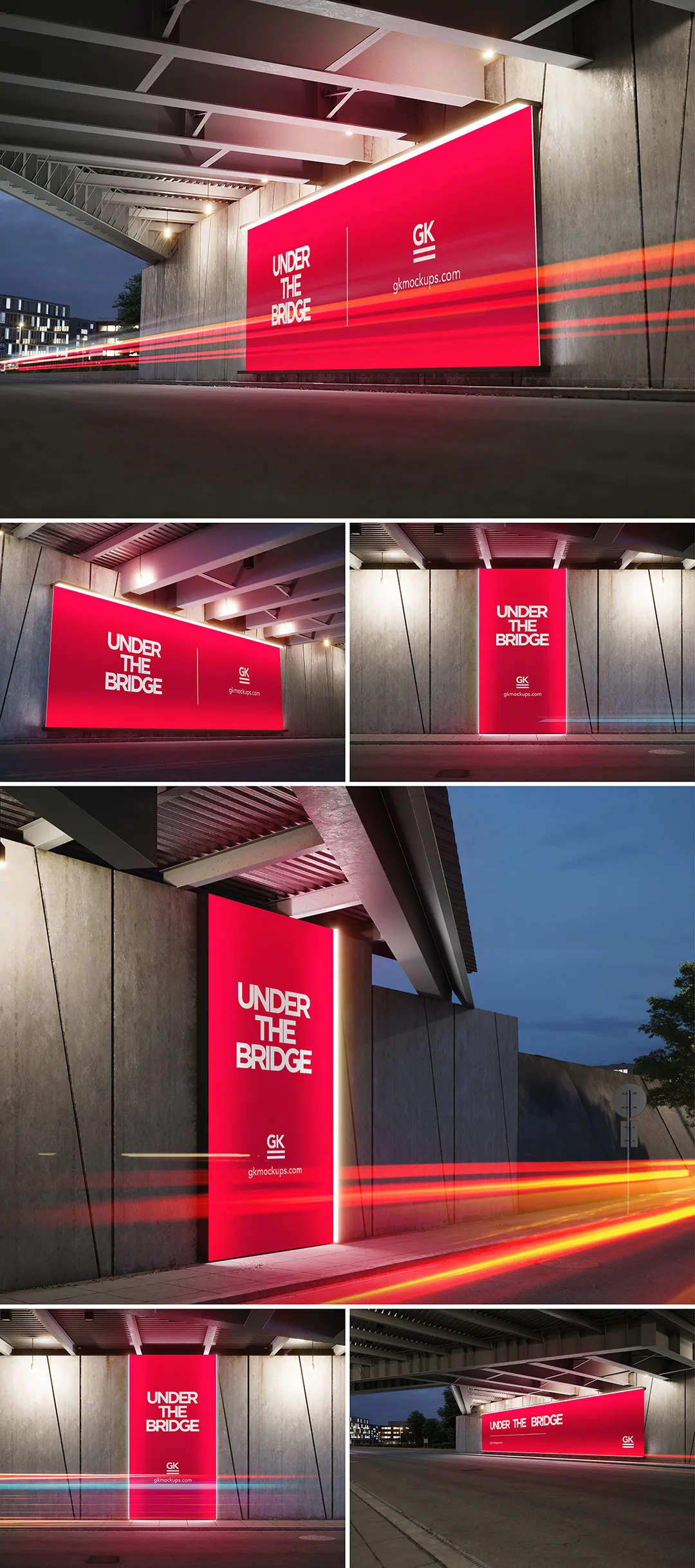 道路过道户外媒体场景样机