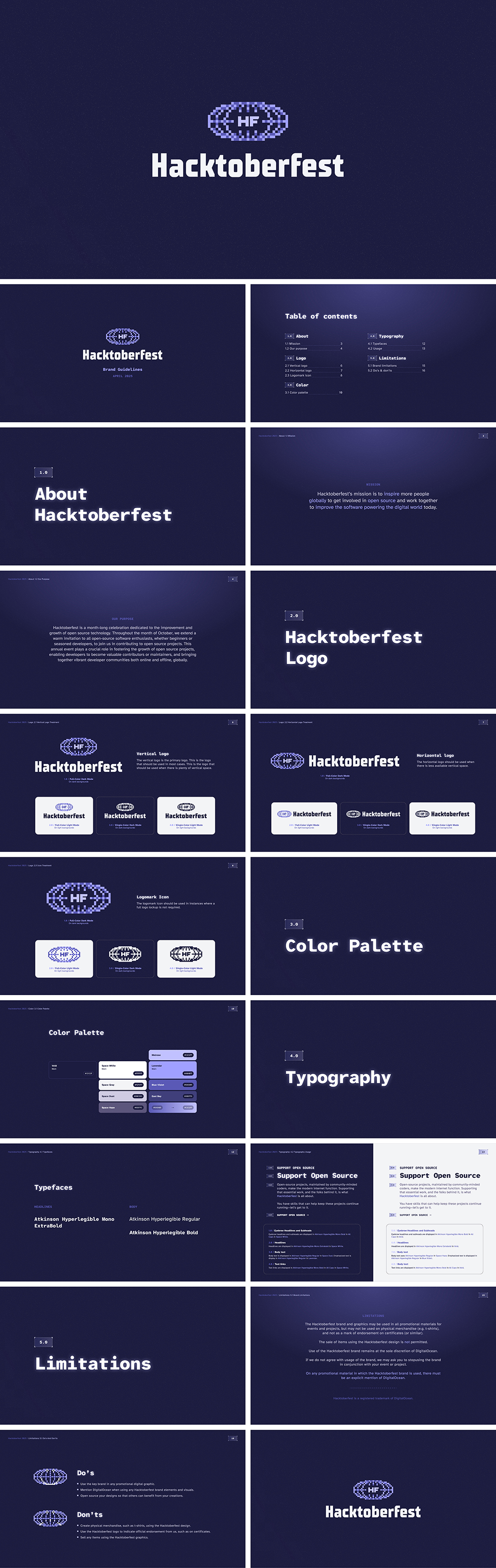 美国Hacktoberfest黑客十月全球开源贡献活动VI手册