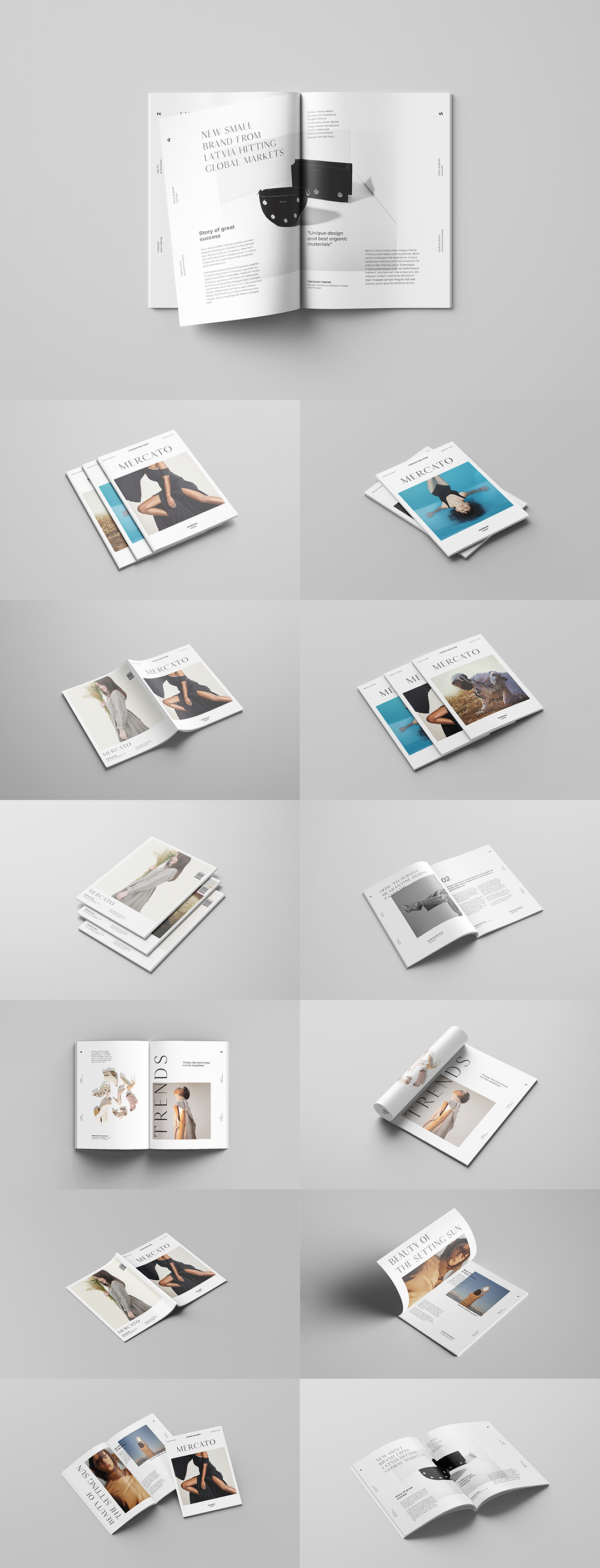 画册折页手册样机