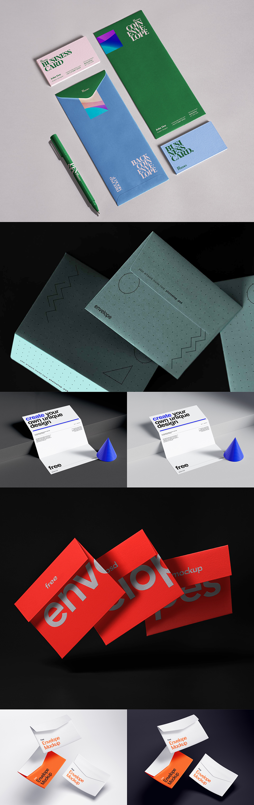 信封信纸名片样机