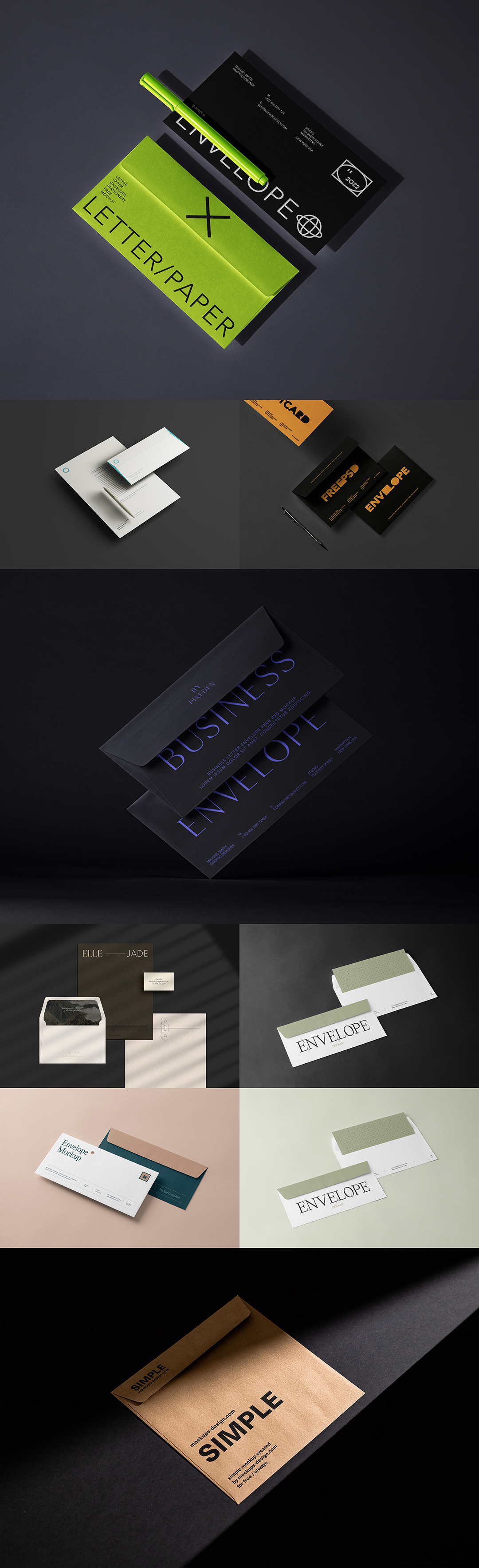 信封信纸名片样机