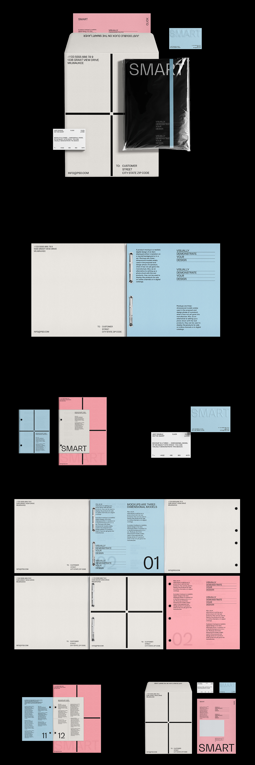 VI手册活页画册样机
