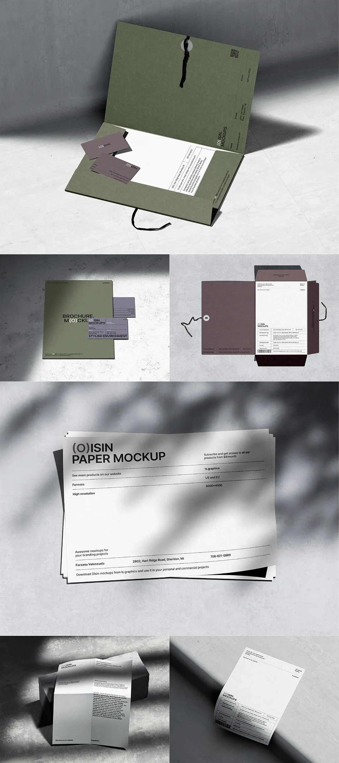 便签纸信纸封套样机