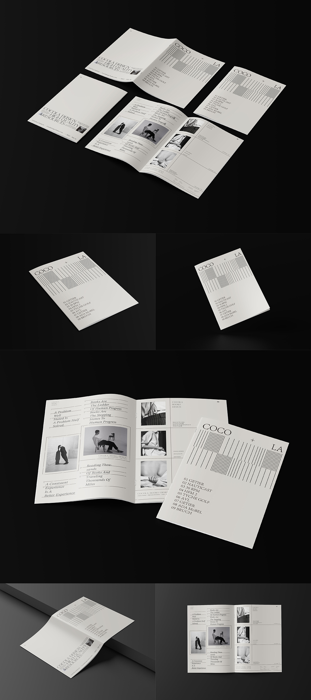 时尚服装杂志期刊画册样机