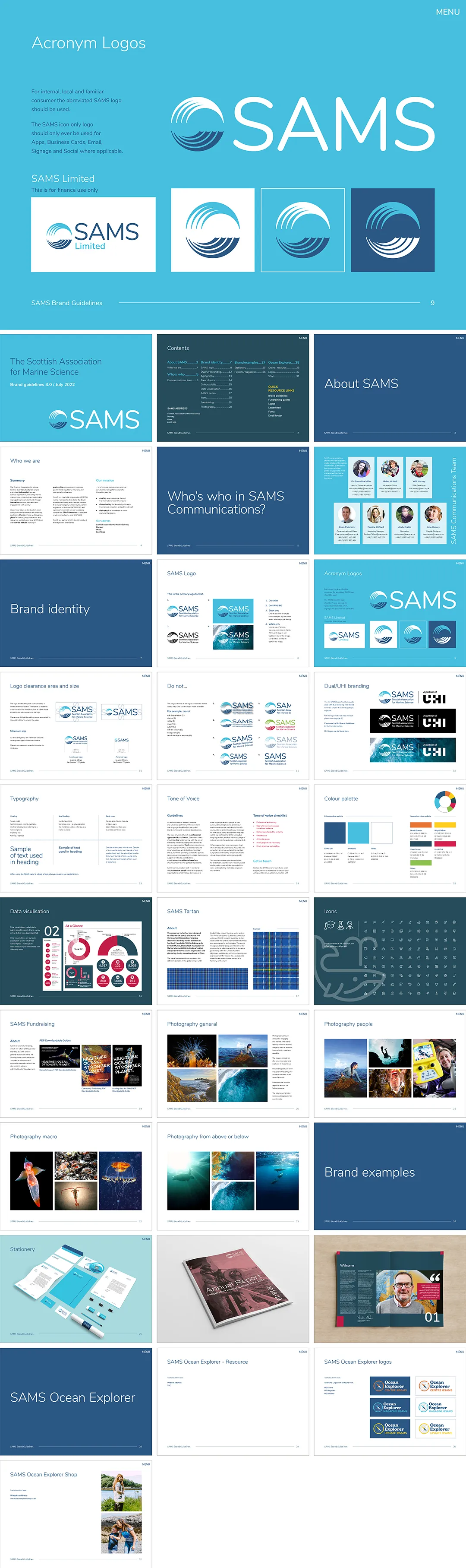 Scottish Association for Marine Science苏格兰海洋科学协会VI手册