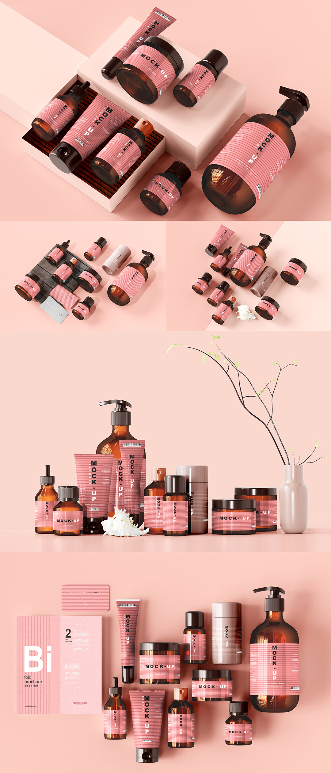 化妆品品牌包装场景样机