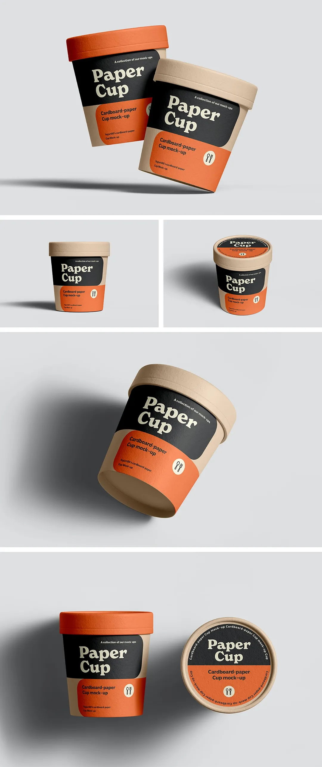 纸杯雪糕筒冰淇淋食品包装样机