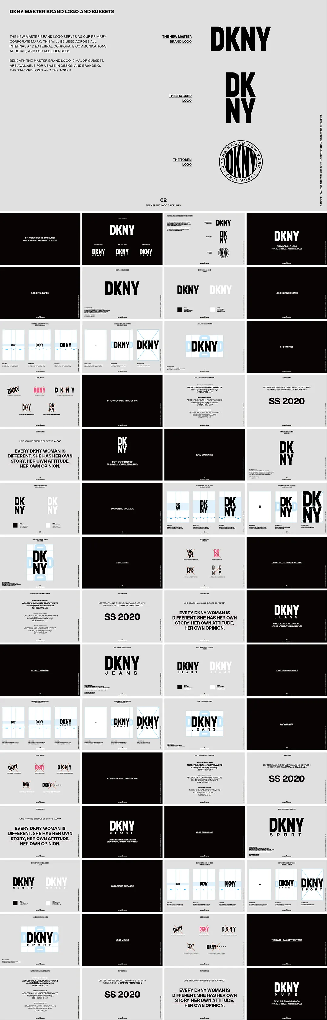 美国DKNY时装品牌VI手册
