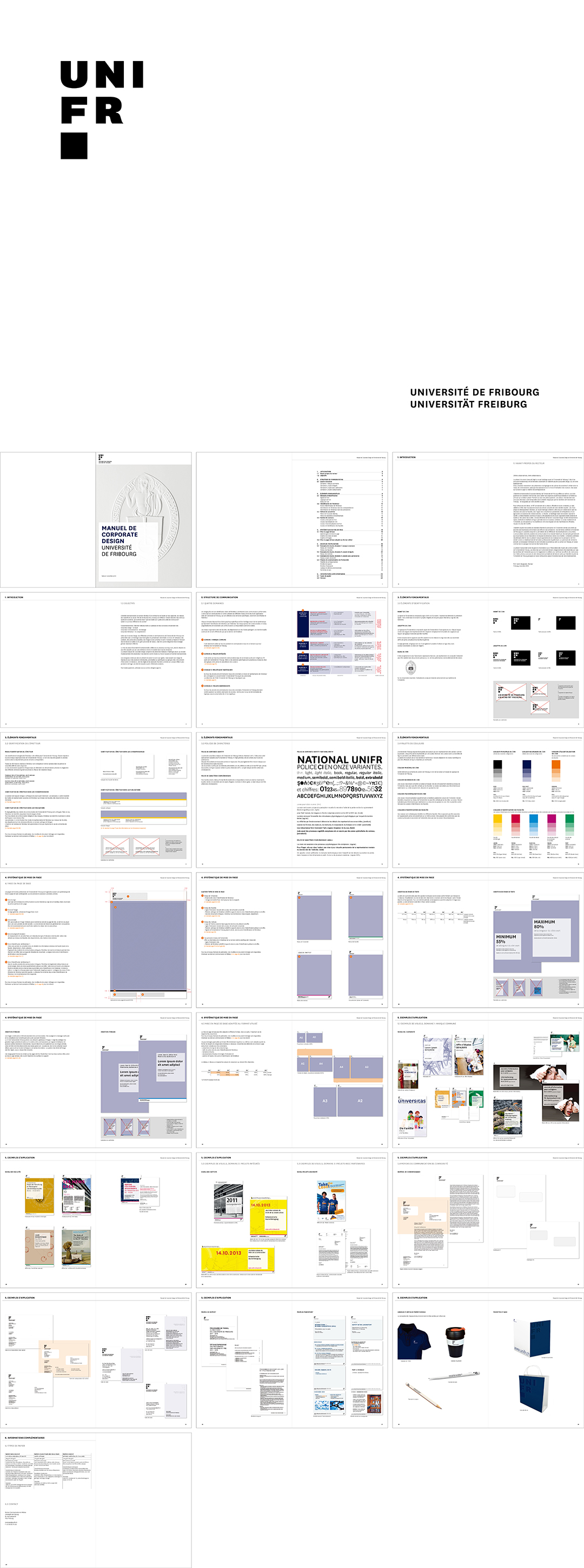 瑞士Université de Fribourg弗里堡大学视觉规范