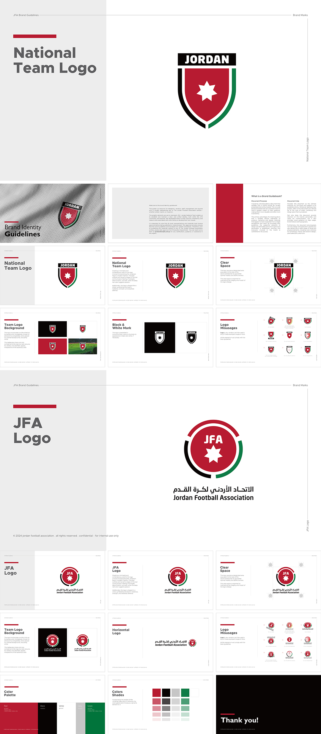 约旦Jordan Football Association足球协会LOGO规范