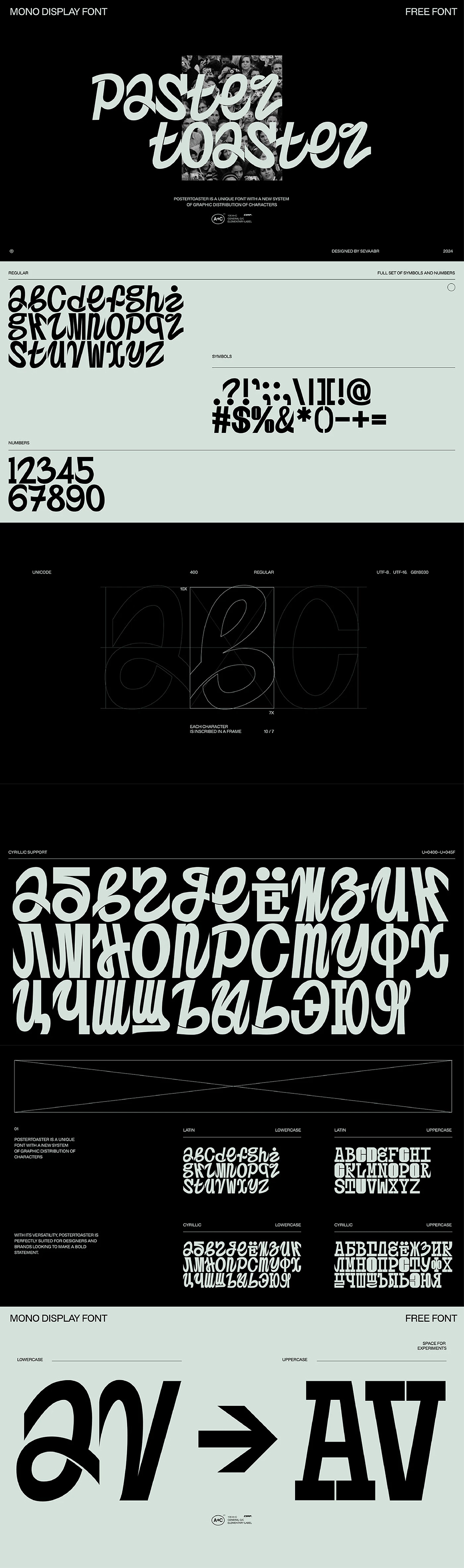 postertoaster迷幻嬉皮士复古字体