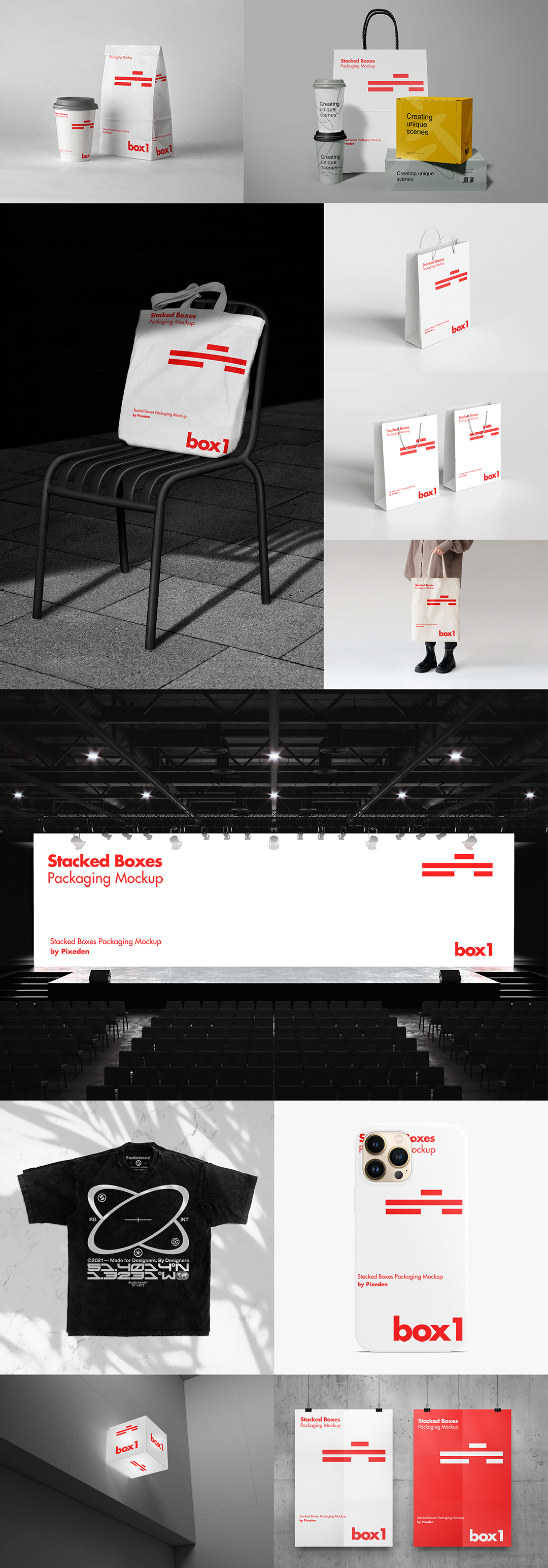 咖啡杯发布会手提袋包装工作证样机