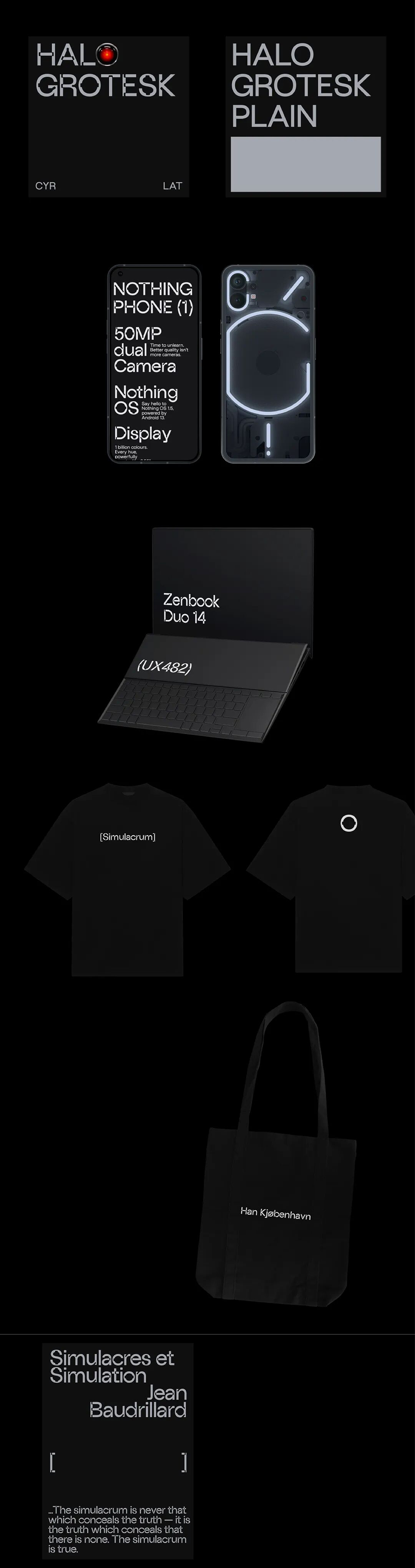 俄罗斯Halo Grotesk现代工业风字体